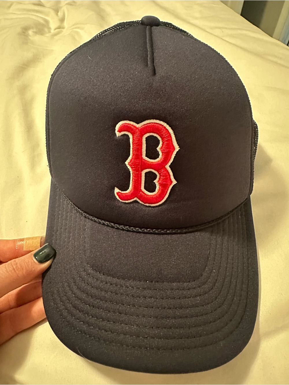 47 Boston Red Sox Navy Trucker Hat - Picture 3 of 5